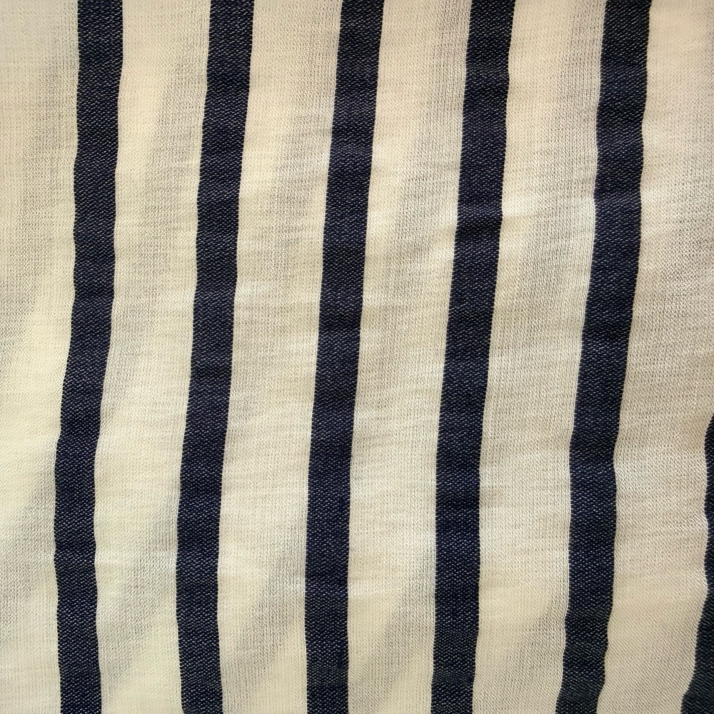 Express White and Blue Striped Blouse - Picture 6 of 7